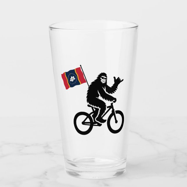 Verre Bigfoot Cyclisme Drapeau du Mississippi (Devant)