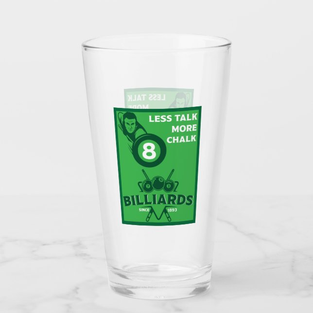 Verre Billards de poche vintages (Devant)