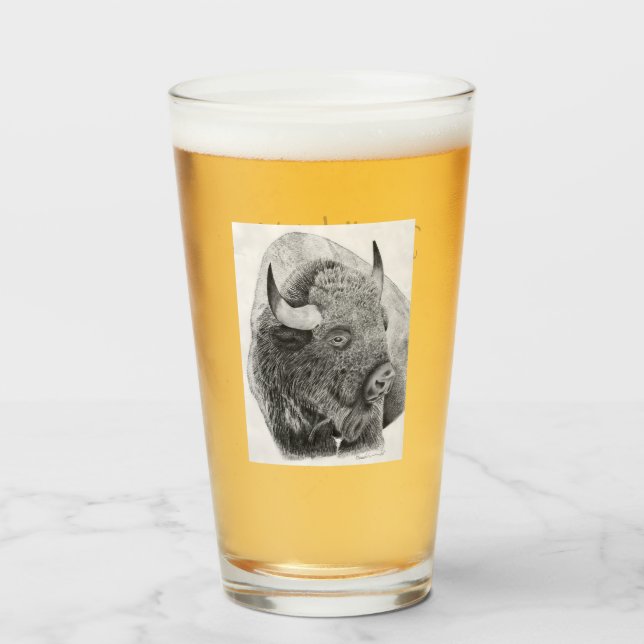 Verre Bison d'Amérique (Devant (rempli))