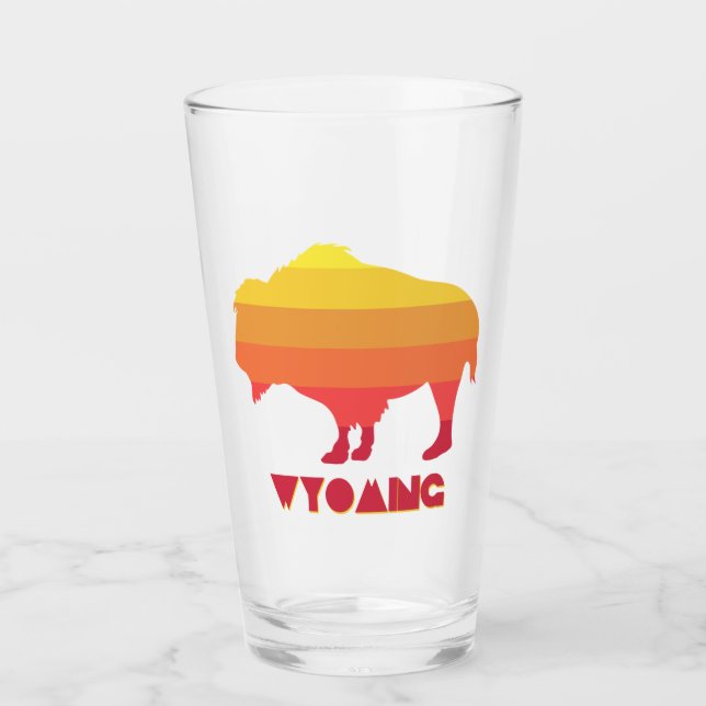Verre Bison du Wyoming (Devant)