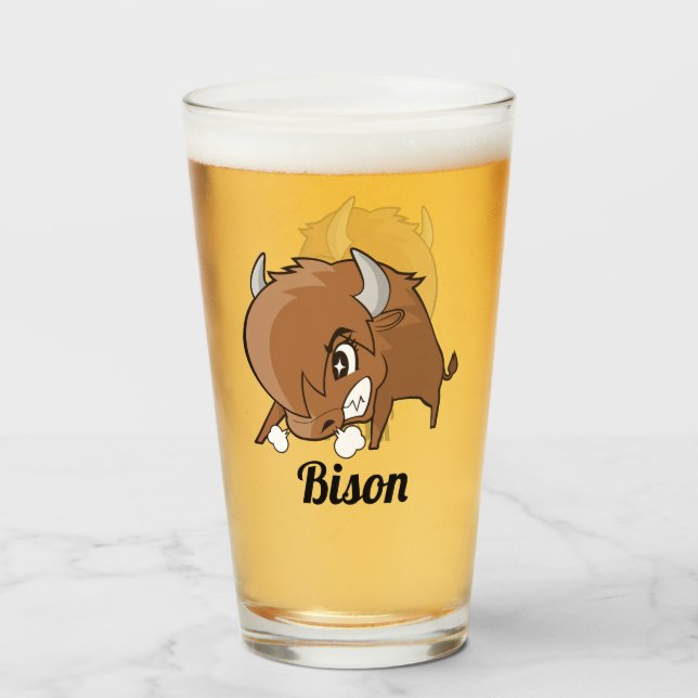 Verre Bison en colère (Devant (rempli))