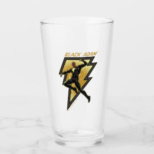 Verre Black Adam Lightning Bolt Illustration du caractèr