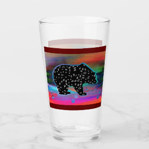 Verre Black Bear Spirit Northern Light Coloris