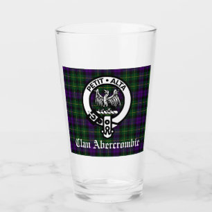 Verre Blason Clan Abercrombie & Tartan