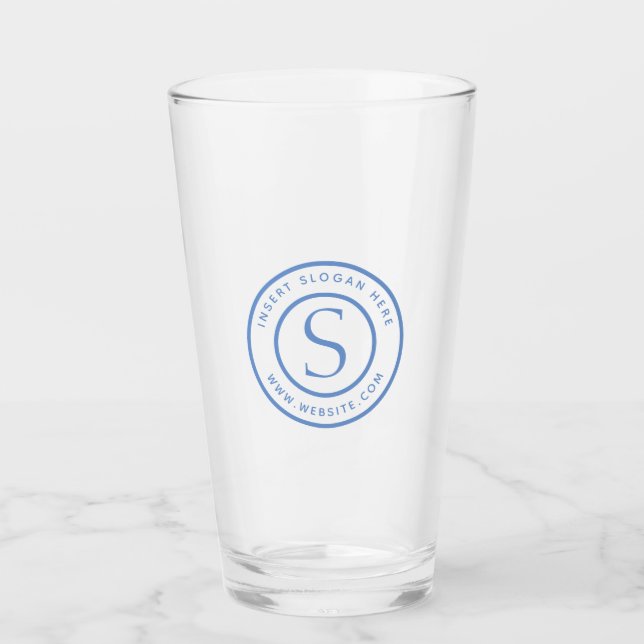 Verre Bleu promotionnel fait sur commande de bleuet de (Devant)
