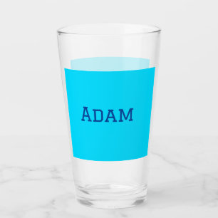 Verre Bleu violet ajouter un nom de texte retour à l'éco