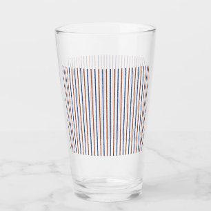 Verre Bleus Brown et marine avec lignes inégales