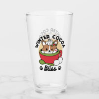 Bliss de cacao d'hiver - Chien mignon en mode Mug