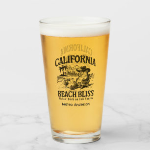 Verre Bliss de plage personnalisés en Californie sur Cal