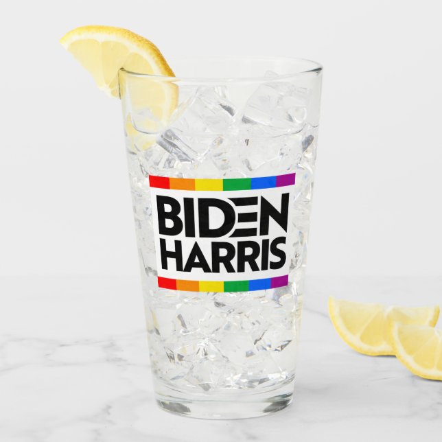 Verre Bloc de la fierté BIDEN HARRIS (Devant glace)