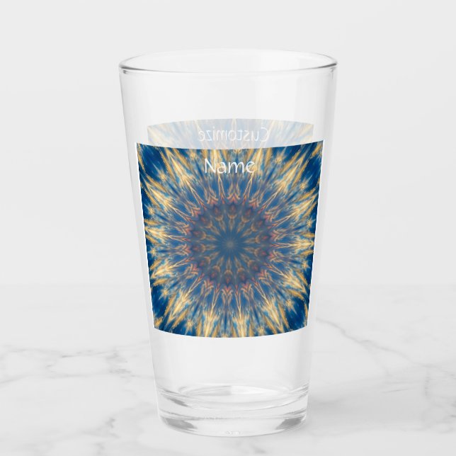 Verre Blue Chakra Kaleidoscope Thunder_Cove (Devant)