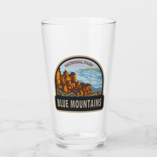 Verre Blue Mountains National Park Australie Vintage (Devant)
