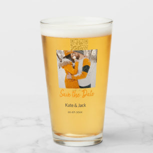 Verre Boho moderne enregistrer la date ajouter QR nom da