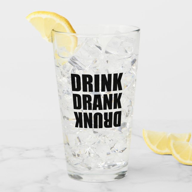 Verre Boire Boire Boire ivre (Devant glace)