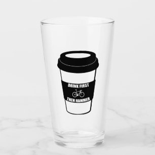 Verre Boire d'abord puis marteau