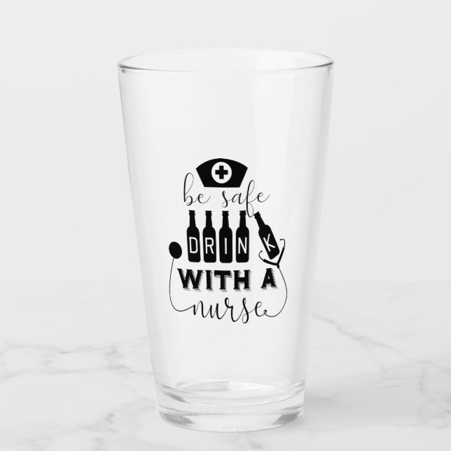 Verre Boire en toute sécurité avec une infirmière (Devant)