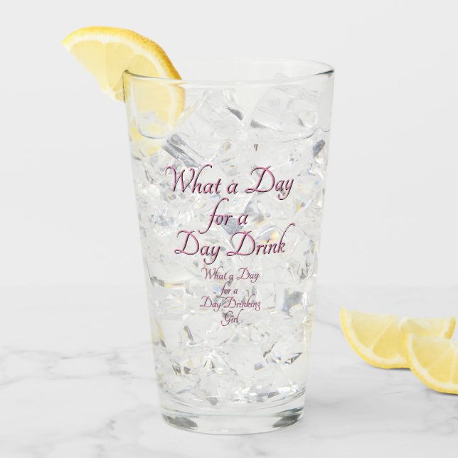 Verre Boisson de jour - Pour elle ! par Jeff Willis Art (Devant glace)