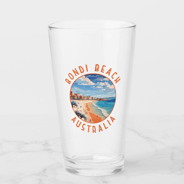 Verre Bondi Beach Australie Travel Art Vintage (Devant)