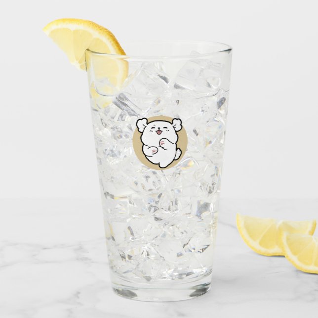 Verre Bonjour du côté écorché (Devant glace)