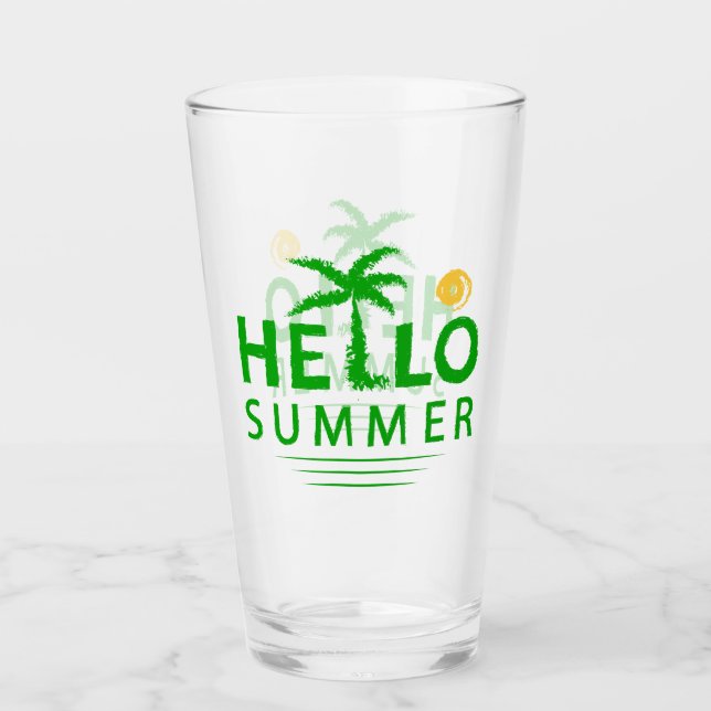 Verre Bonjour été (Devant)