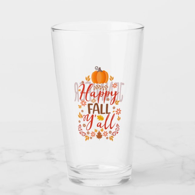 Verre Bonne chute, vous tous (Devant)