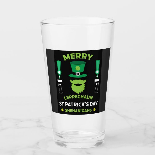 Verre Bonne Saint Patrick d'Irlande Australie 17 mars (Devant)
