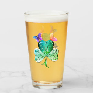 Verre "Bonne St. Patrick's Day" Shamrock vert