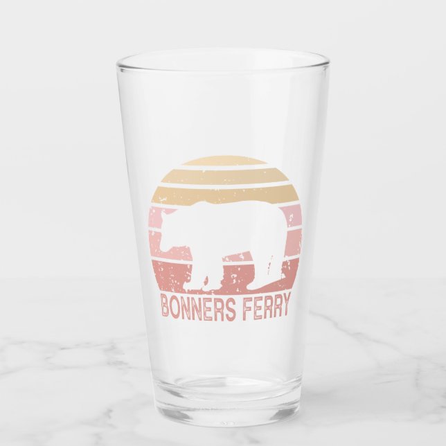 Verre Bonners Ferry Idaho Retro Bear (Devant)