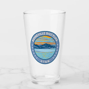 Verre Bonneville Salt Flats Utah Travel Art Vintage
