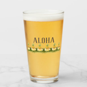 Verre Bordure Aloha Ananas