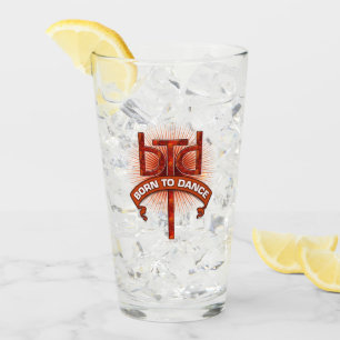 Verre Born To Dance (pierre rouge)