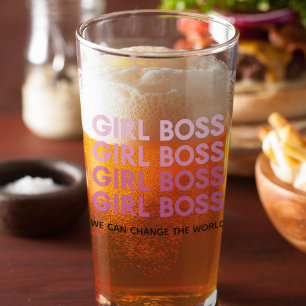 Verre Boss de fille rose moderne Meilleur cadeau de fill