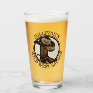Verre Bottes de cowboy Occidentales Wild West personnali