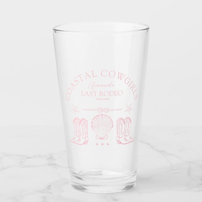 Verre Bottes de Cowgirl Côtière Fête de Bachelorette Occ (Devant)