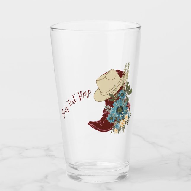 Verre bottes et fleurs beauté-modifiable (Devant)