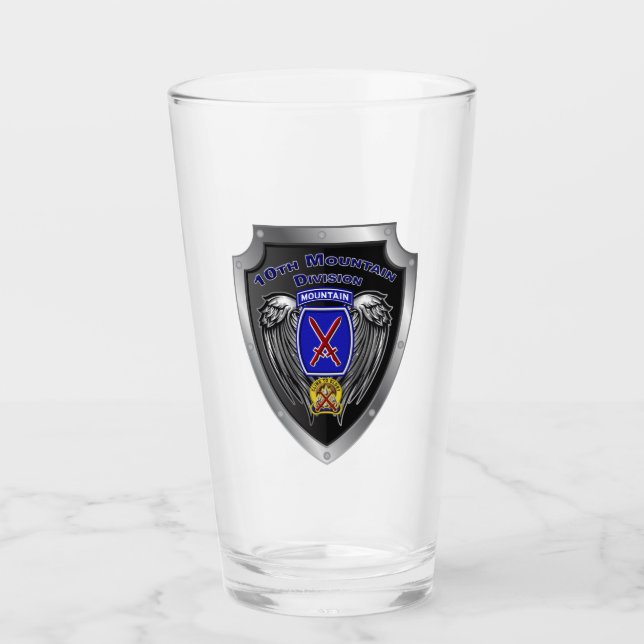Verre Bouclier « Ascension vers la gloire » de la 10e di (Devant)