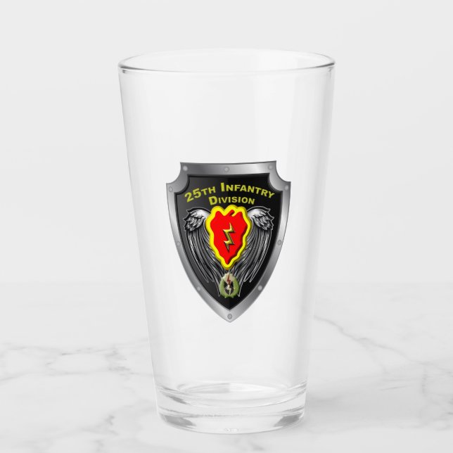 Verre Bouclier de la 25e division d'infanterie « Tropic  (Devant)
