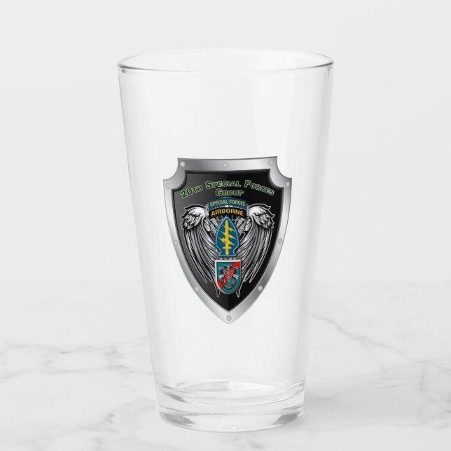 Verre Bouclier personnalisé du 20e Groupe des forces spé (Devant)