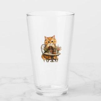 Verre bougie chat mignon, étiquette chaton drôle, chat f