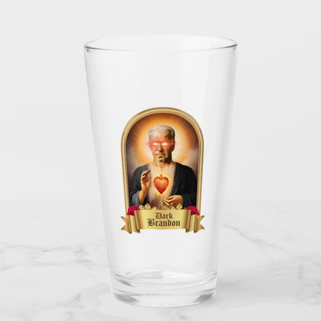 Verre Bougie de prière Saint Dark Brandon (Devant)