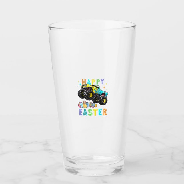 Verre Boys Happy Easter Monster Truck Easter Eggs Toddle (Devant)