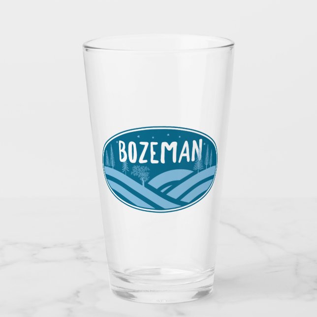 Verre Bozeman Montana Plein Air (Devant)