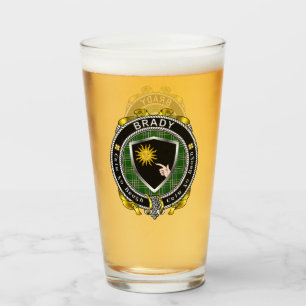 Verre brady Irish Shield pour la bière