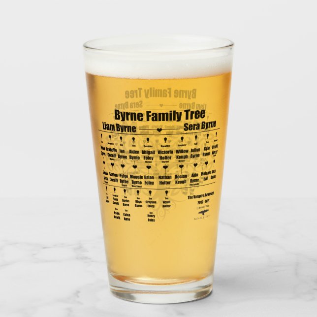 Verre Brenda K Davies Vampire Awakenings Family Tree (Devant (rempli))