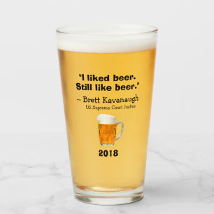 Verre Brett Kavanaugh Cour Suprême J'Aime La Bière