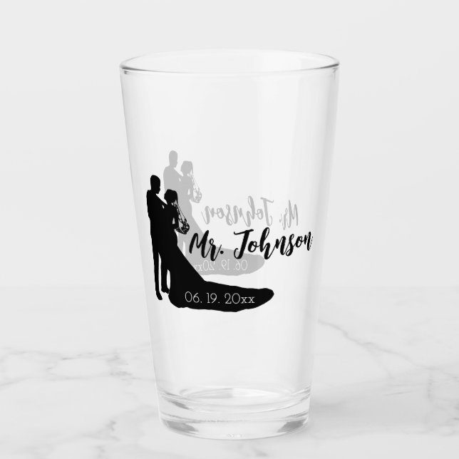 Verre Bride and Groom Silhouette (Devant)