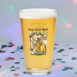 Verre Broderie Look Native American Woods Tepee