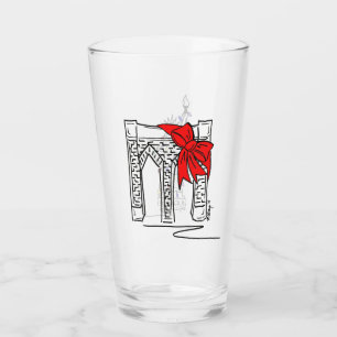 Verre Brooklyn Bridge Noël New York City NY Holiday
