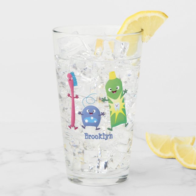 Verre Brosse à dents mignonne dentifrice dentaire soie d (Dos glace)