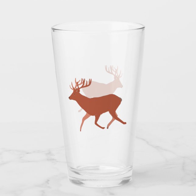 Verre Brown Deer Walking (Devant)